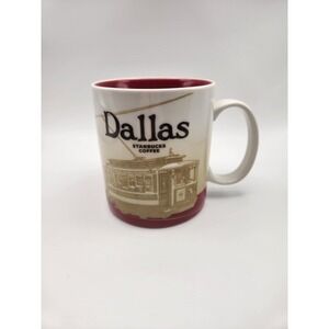 Starbucks Dallas TX Trolley 16 oz Global Icon Series City Mug Cup